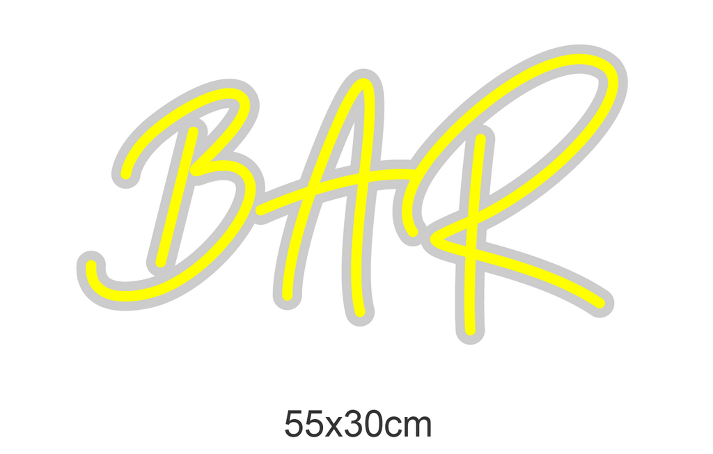 "BAR" LED NEONSKILT. Bestilling!