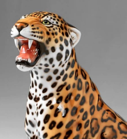 "Leopard" Porselen - XL 86 cm. Bestilling!