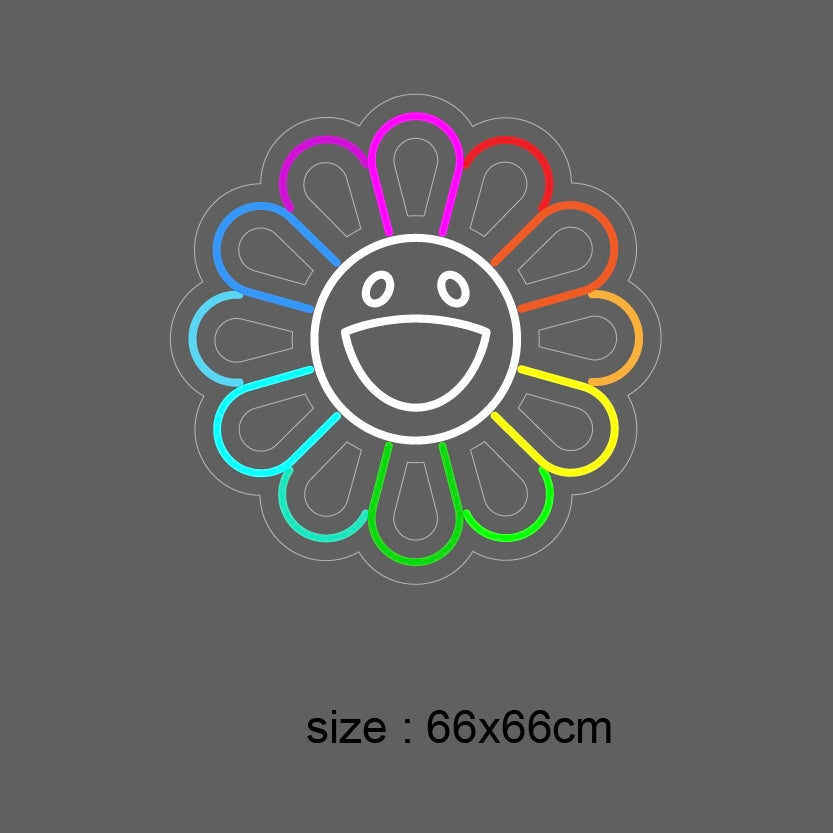 «Love flower» LED NEONSKILT. Bestilling!