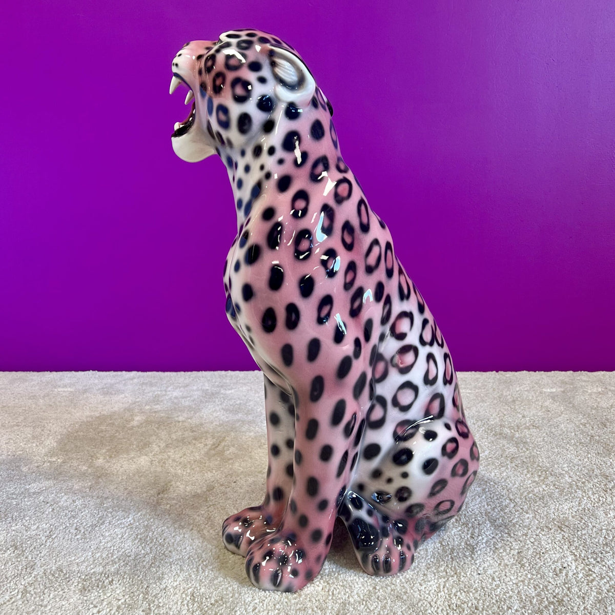 Porselen "Rosa Leopard" 62 cm