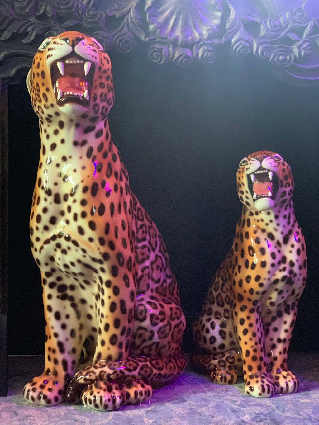Porselen "Leopard" XL 86 cm. 1stk på lager nå!