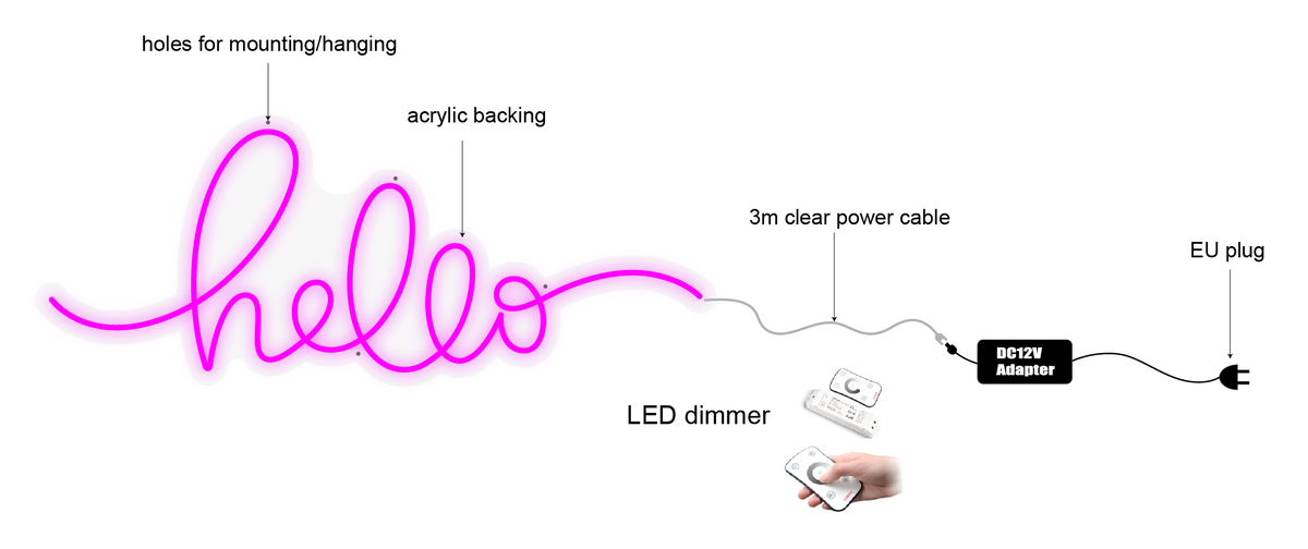 "Just do it!" LED NEONSKILT. Bestilling!