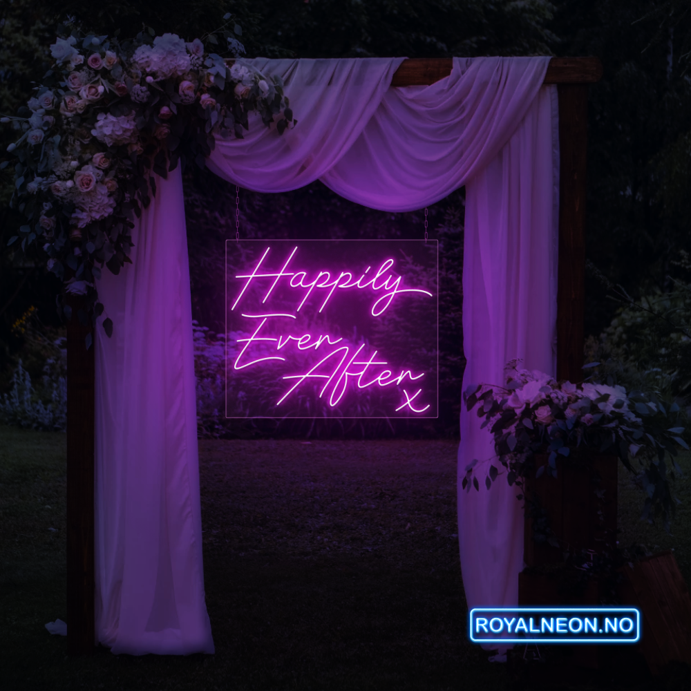 "Happily Ever After" Led neonskilt. Bestilling!