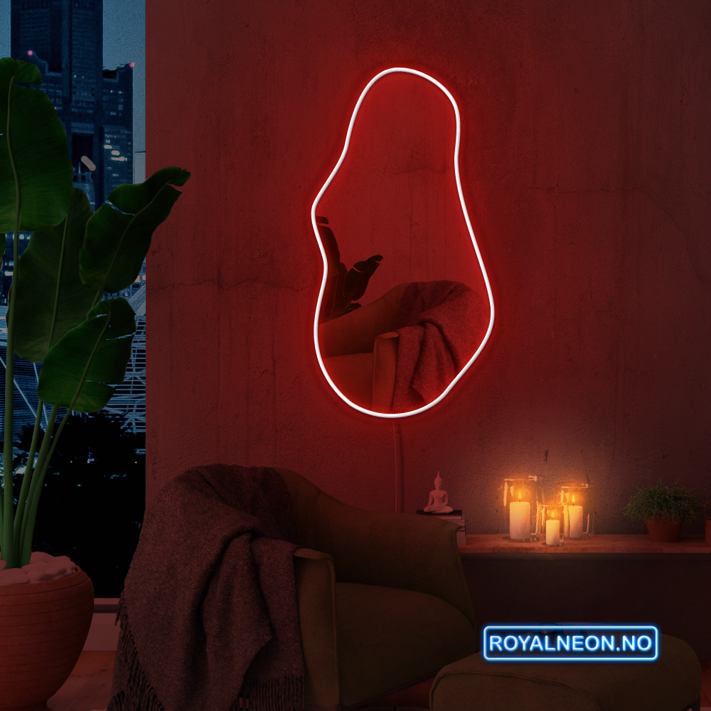 Speil "Trendy" Led neonskilt. Bestilling!