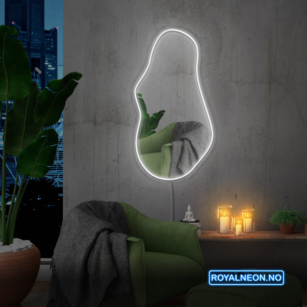 Speil "Trendy" Led neonskilt. Bestilling!